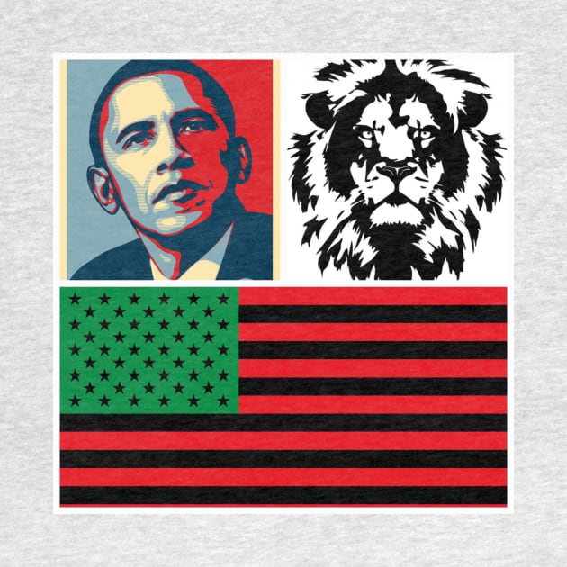 African American lion design by African American Boxing line